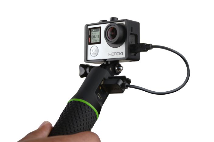 Digipower QuikPod Selfie Power Stick 5'200mAh - Genialer Re-Fuel Selfie-Stick mit integriertem 5'200mAh PowerBank für die GoPro Hero 4/3+/3 Serie, Digitalkameras & Smartphones - 96cm Länge